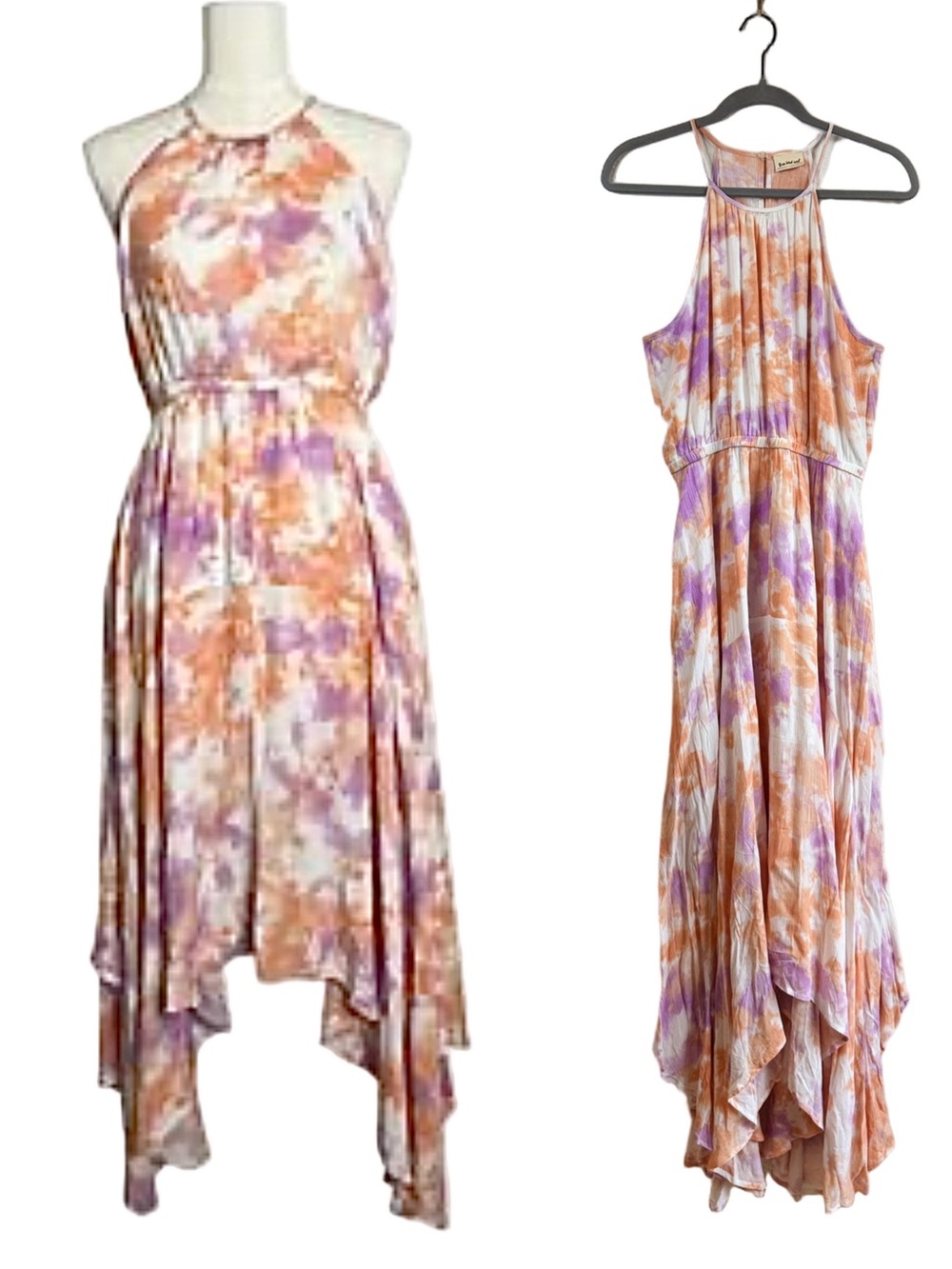 THREE BIRD NEST Tie-Dye Halter Maxi